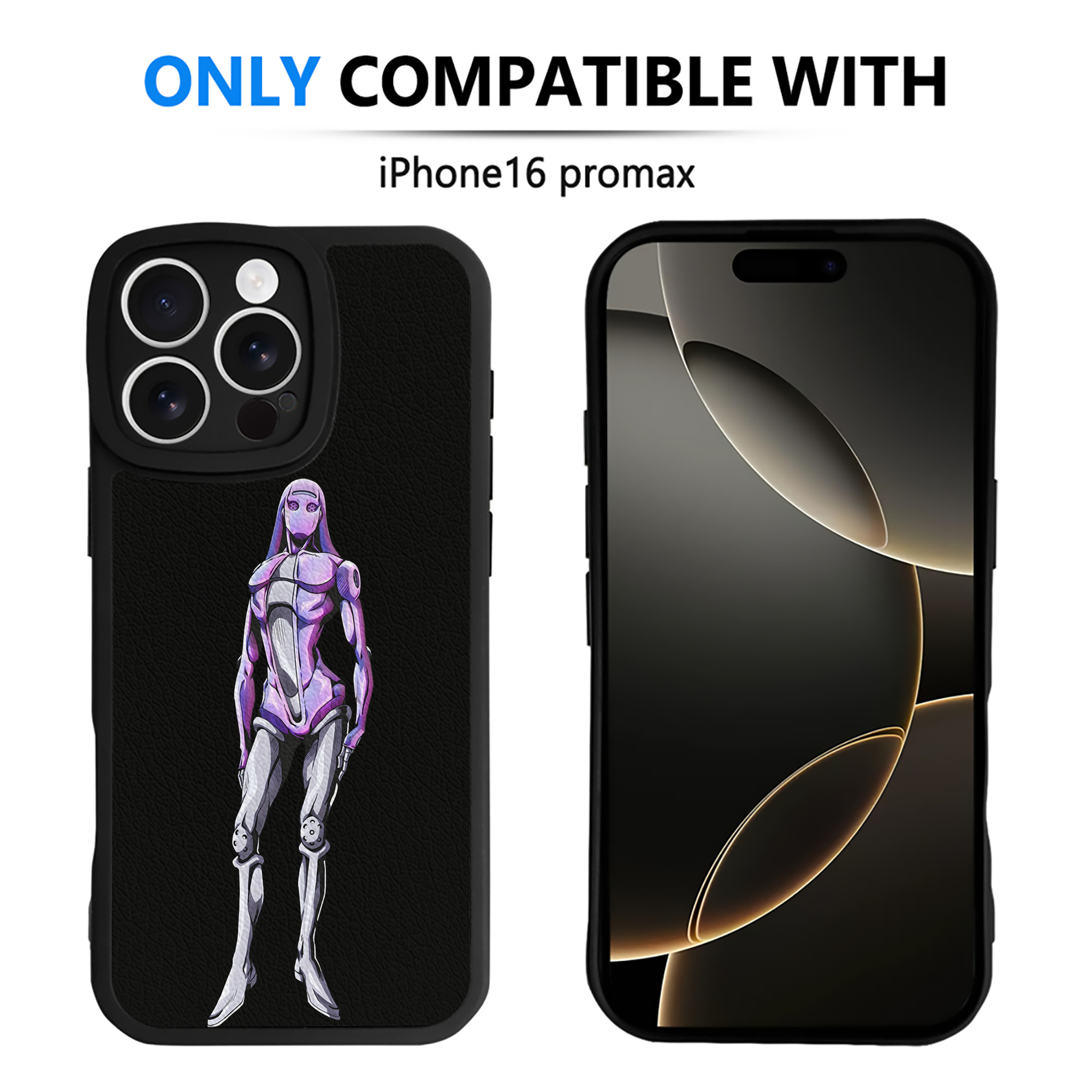 （画像用） ジョジョの奇妙な冒険 JoJo's Bizarre Adventure 【iPhone 16シリーズ対応】シリコンスマホケース（レザー調） 材質：シリコン